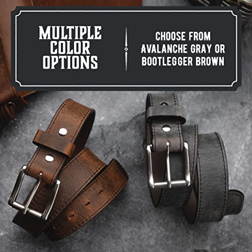 Main Street Forge The Baron Leather Belt for Men | Made In USA | Men's Full Grain Leather Belt - Image 4
