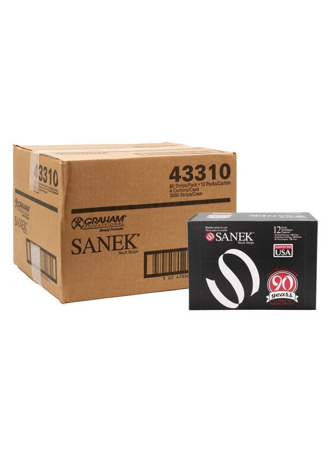Graham GRAHAM SANEK Salon Barber Stylist Neck Strips (12 Packs of 60) SD-43310 (4 Pack) - Image 1