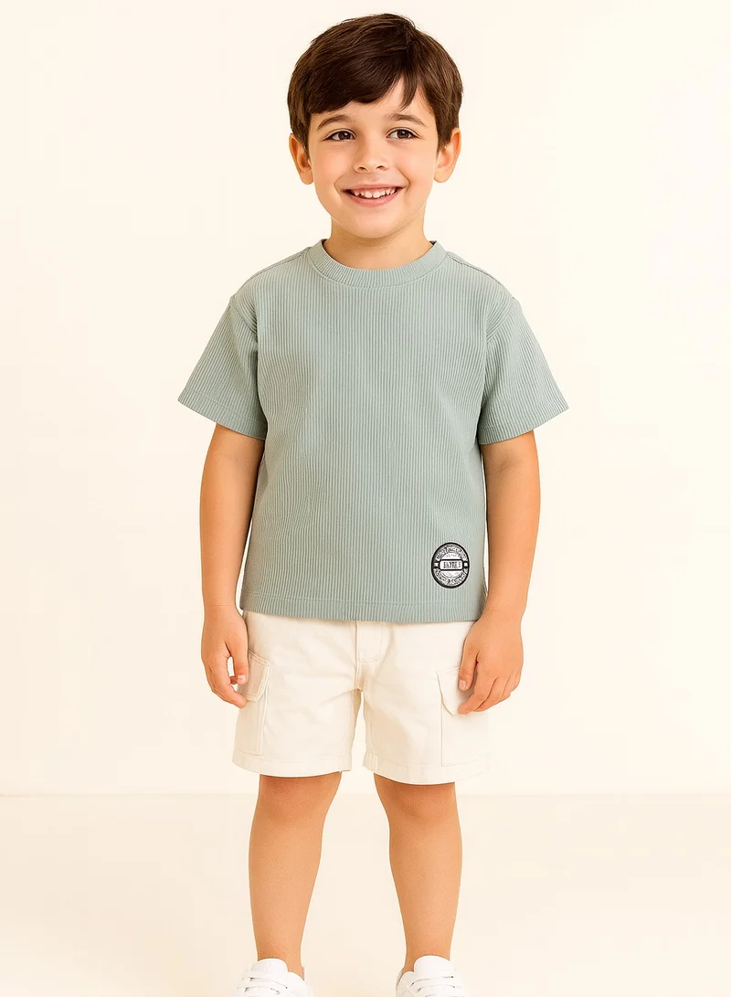 فكتور اند جين Victor &amp; Jane Junior Boys Motivational Cotton T-Shirt