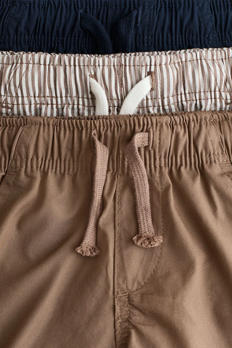 H&M 3-pack cotton shorts