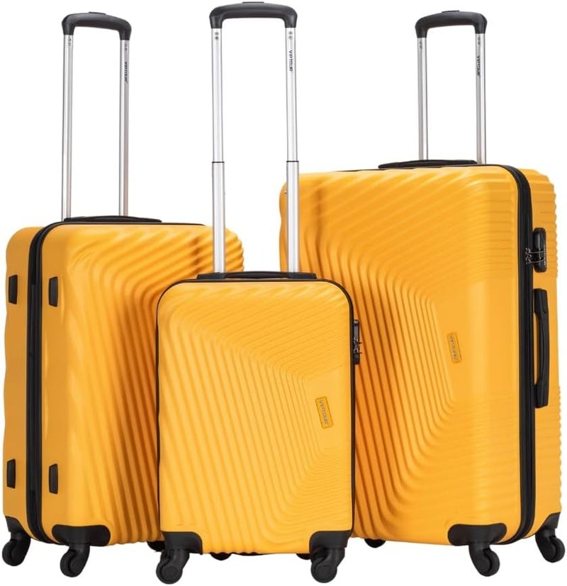 VIPTOUR 4-Piece Set Strong ABS Material 4 Spinner Wheels Luggage Set with 20/24/28/32 Inch, VT-A388 B, Old Gold, large, 4-Piece Set, Strong ABS Material, 4 Spinner Wheels - Image 2