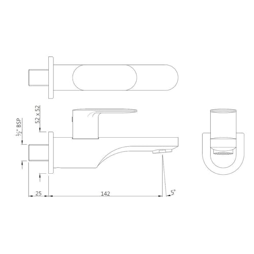 Jaquar Opal Prime Bib Cock with Wall Flange | Durable and Stylish Faucet - Image 2