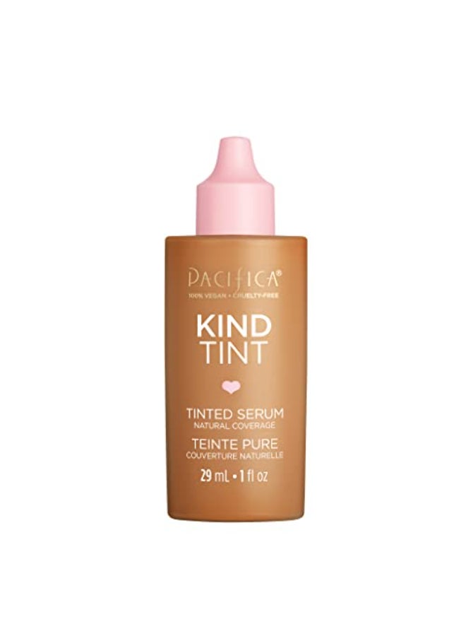 Pacifica Tinted Moisturizer Kind Tint Serum Lightweight Hydrating Foundation with Vegan Collagen Hyaluronic Acid for Dewy Glow Buildable Coverage Vegan 1 fl oz Shade 08 - Image 1