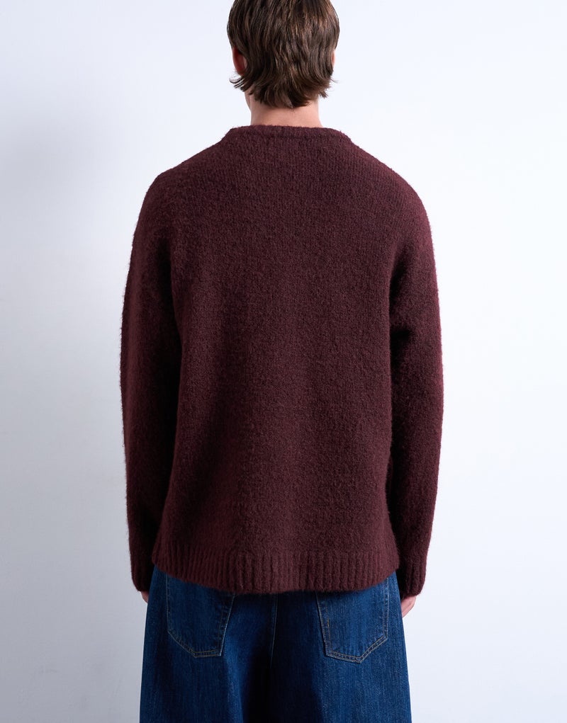 TOPMAN Standard Fit Zip Polo In Dark Red - Image 2