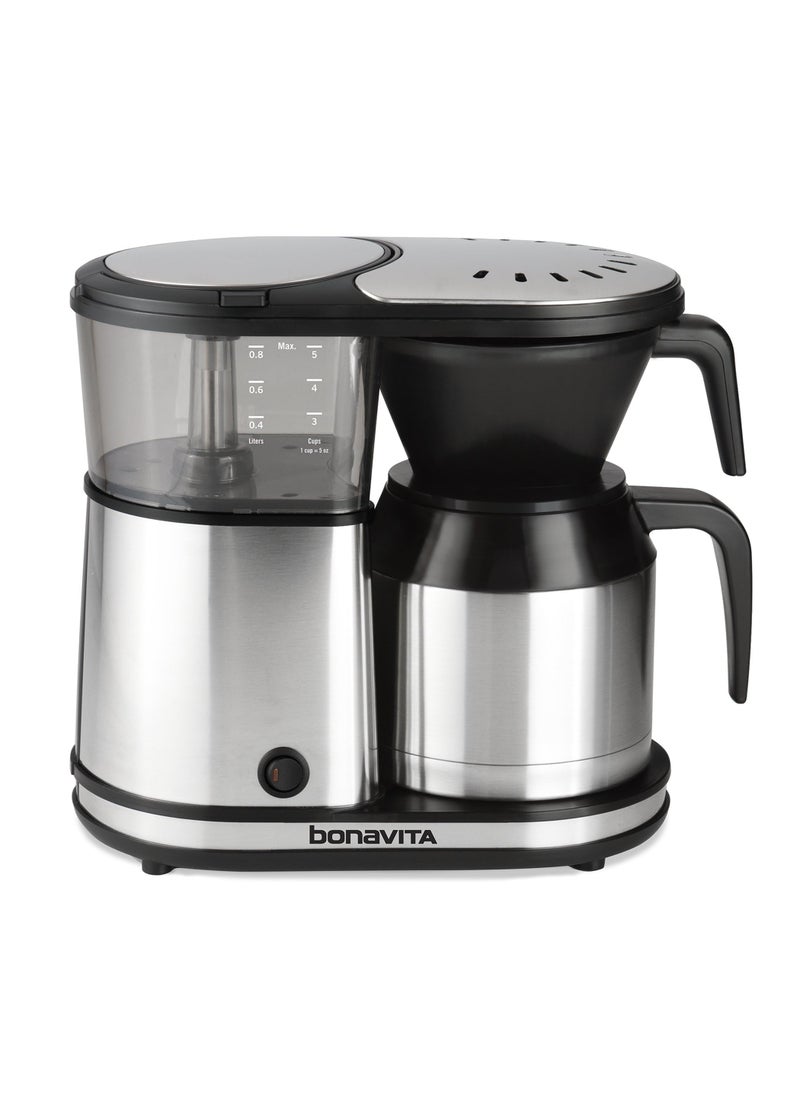 Bonavita Bonavita 5 Cup Drip Coffee Maker Machine OneTouch Pour Over Auto Pause Brewing with Stainless Steel Double Wall Thermal Carafe SCA Certified Dishwasher Safe BV1500TS 