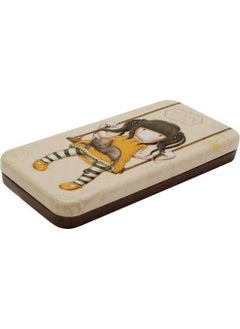 Santoro Gorjuss Vacation Metal Pencil Case Ruby Yellow  - Image 2