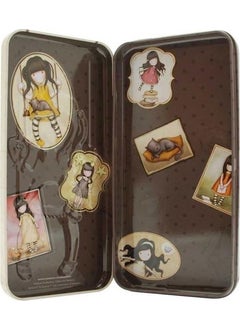 Santoro Gorjuss Vacation Metal Pencil Case Ruby Yellow  - Image 3