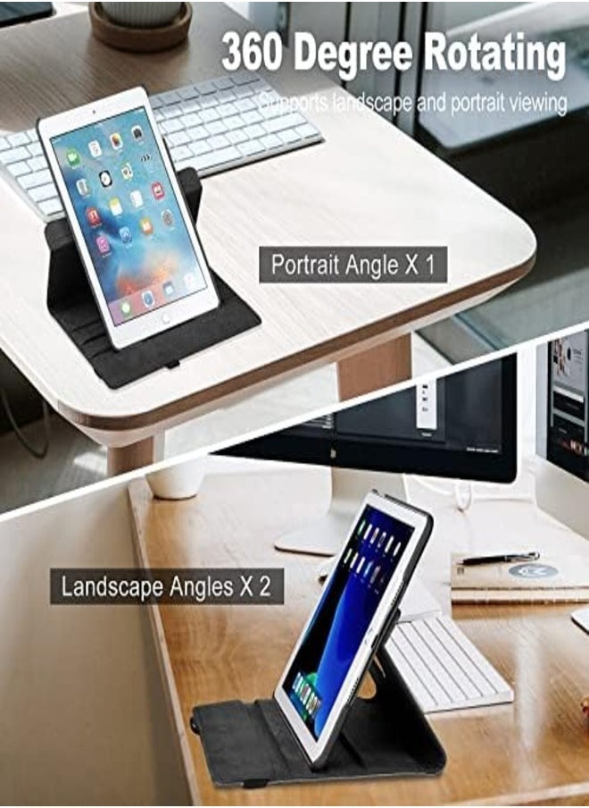 IAF 360-Degree Rotating Case for 9.7-Inch iPad Models (2018, 2017, Air 2, Air) with Auto Sleep/Wake - Black - Image 4