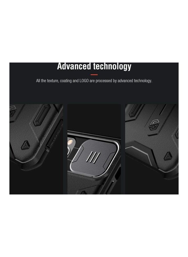 CamShield Armor With Slide Protective Case Cover, Ring And Kickstand For Apple iPhone 11 Pro Max (2019) Black