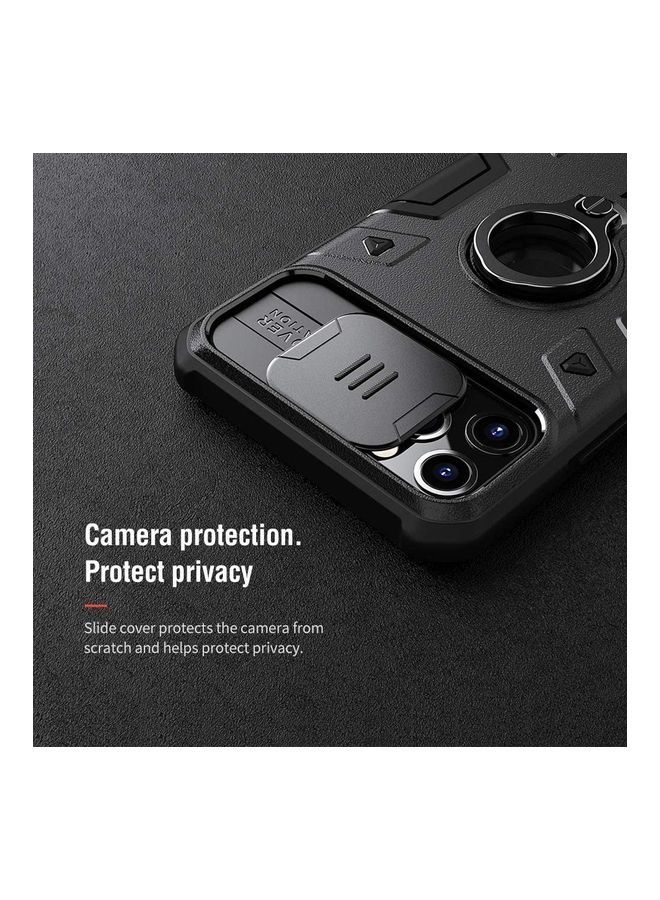 NIBEMINENT CamShield Armor With Slide Protective Case Cover, Ring And Kickstand For Apple iPhone 11 Pro Max (2019) Black  - Image 3