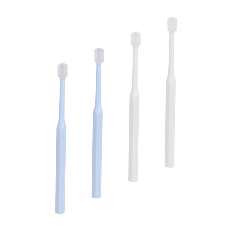 4Pcs Pet Toothbrush Set For Cats And Dogs With Ergonomic Handle Extra Soft Bristles - Image 2