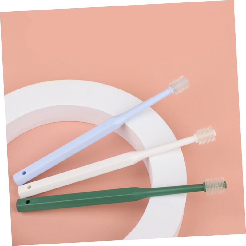 4Pcs Pet Toothbrush Set For Cats And Dogs With Ergonomic Handle Extra Soft Bristles - Image 3