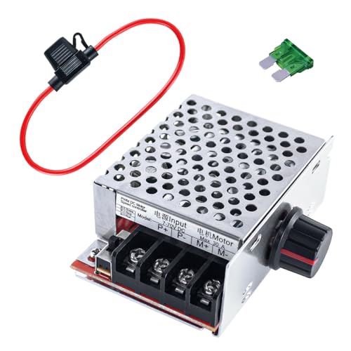 Hosyond PWM DC Motor Speed Controller DC 7-70V 30A 12V 24V 36V 48V with 30 Amp Fuse - Image 1