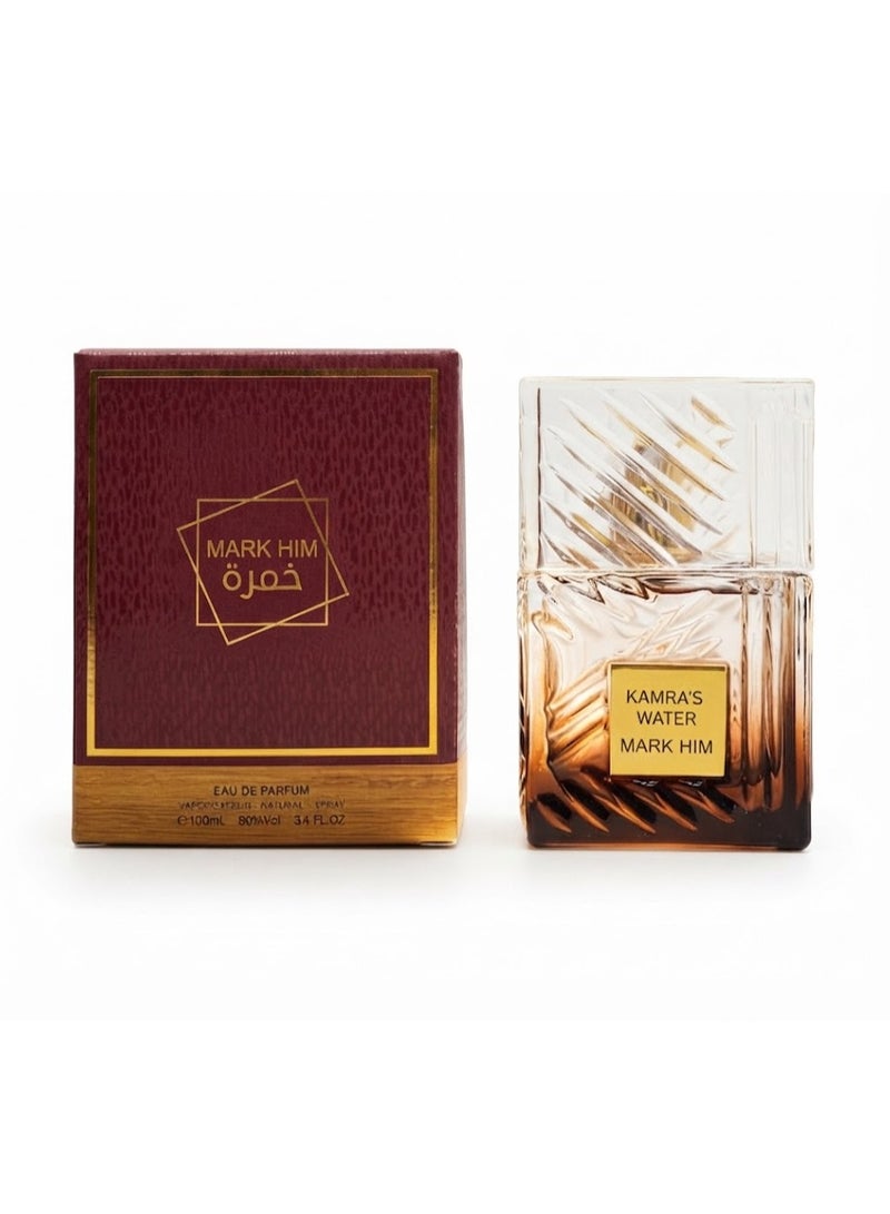 Mark Him Kamra's Water Eau de Parfum for Women & Men (Unisex) – 100ml | Long Lasting Fresh Aquatic Woody Perfume | Premium Luxury Unisex Fragrance for Daily Wear & Special Occasions - Image 1