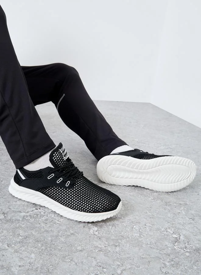 Take Two Take Two Textured Lace Up Sneakers