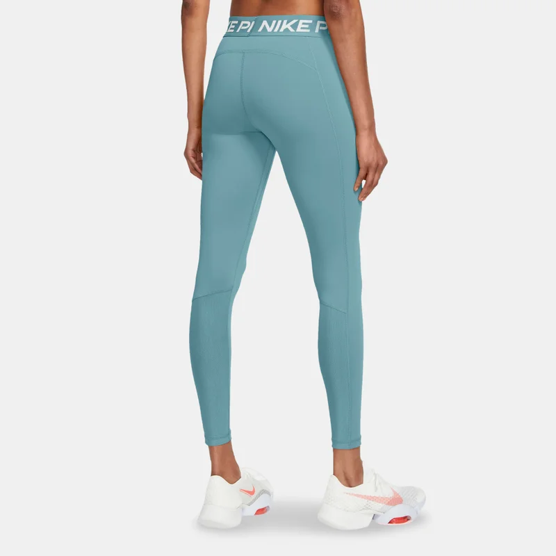 Nike Women's Pro Mid-Rise Mesh-Panelled Leggings
