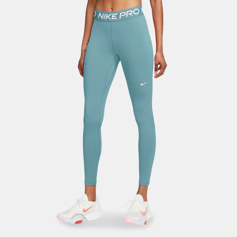 Nike Women's Pro Mid-Rise Mesh-Panelled Leggings