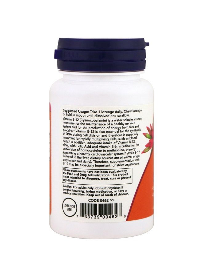 now Foods Vitamin B-12,60 Tabs 5000 Mcg - Image 3