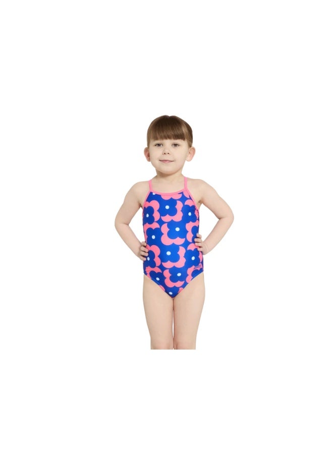 Zoggs Girls Disco Vibe Texback Swimsuit Multi | Ecolast+ Fabric, 100% Chlorine Proof (250 hrs), UPF 50+ Sun Protection, Quick-Dry Comfort, Thin Strap Texback Fit, Eco-Friendly Swimwear | 463636-DISC26 - Image 2