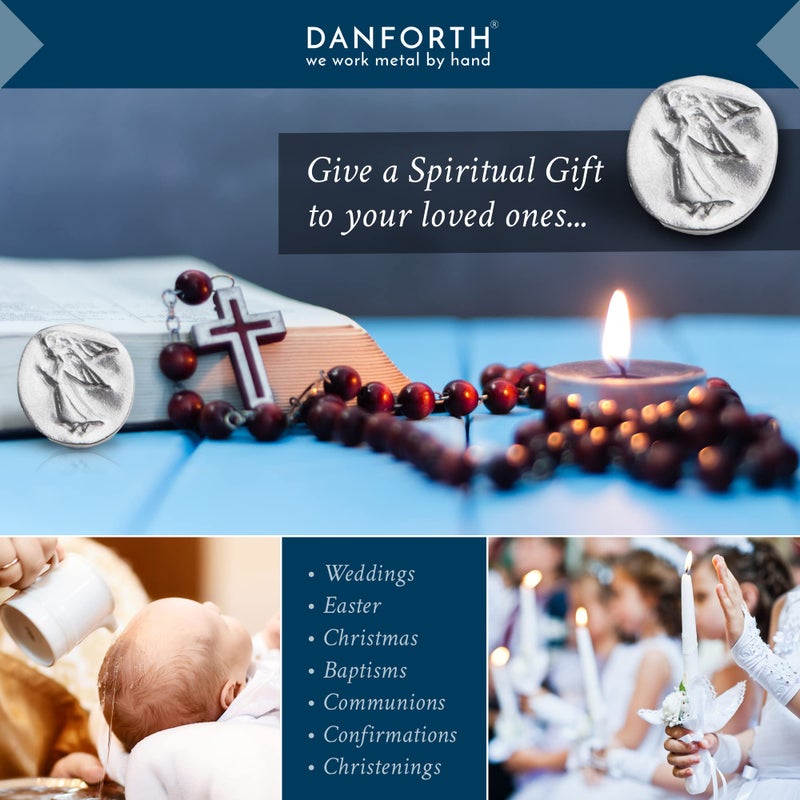 DANFORTH Vilmain Pocket Angel | Handcrafted in USA | Pewter Pocket Tokens with Inspirational Words | Gift Bag (Pack of 10) - Image 3