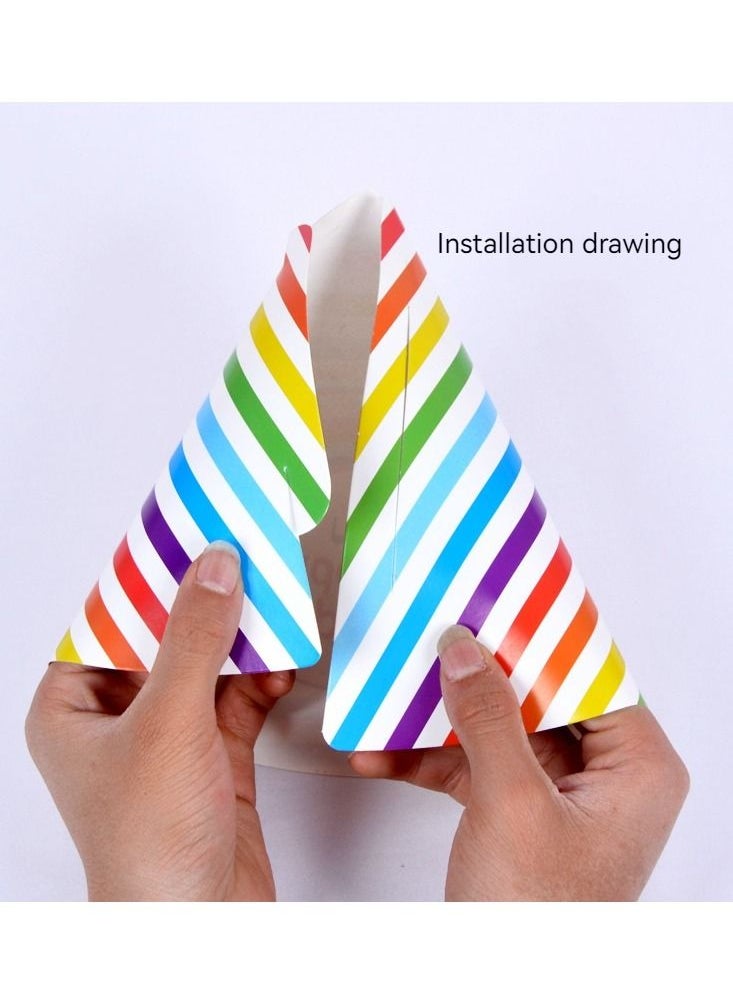 Generic Birthday Party Hats 5 Pcs Assorted Paper Birthday Hat for Kids  - Image 4