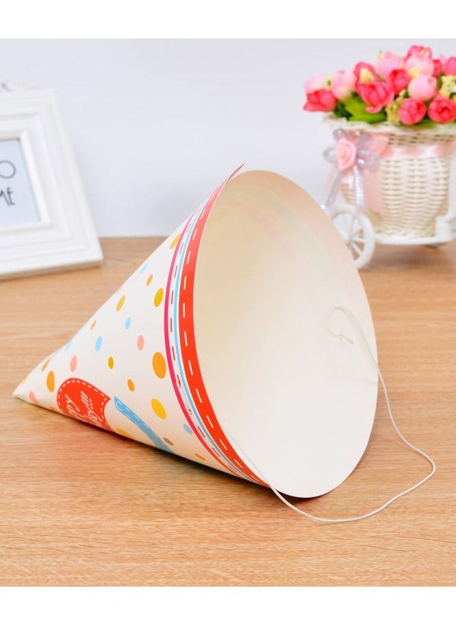 Generic Birthday Party Hats 5 Pcs Assorted Paper Birthday Hat for Kids  - Image 2