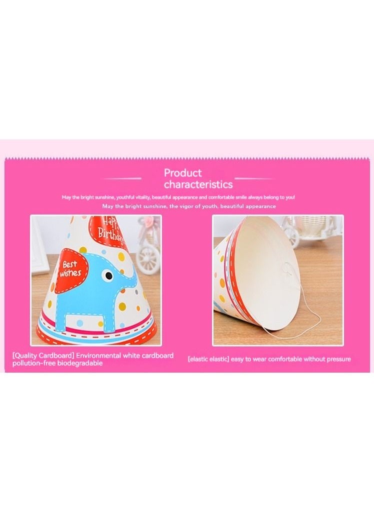 Generic Birthday Party Hats 5 Pcs Assorted Paper Birthday Hat for Kids  - Image 5