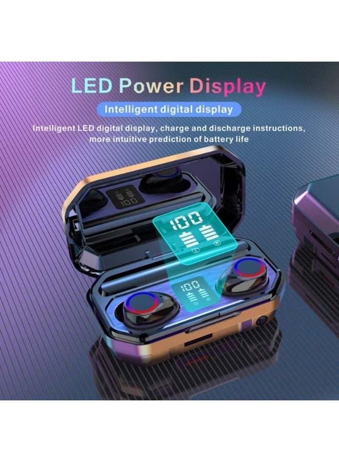 سماعات أذن لاسلكية ACCH-M12 TWS بتقنية بلوتوث مع ميكروفون، لون أسود - Image 2