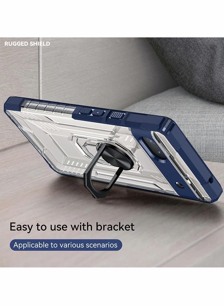 SYOSI Case for Pixel 6A,  with Screen Protector, Protective Shock Resistant TPU Bumper Scratch Magnetic Kickstand Lightweight Rugged Hard Cover for Google Pixel 6A - Image 2