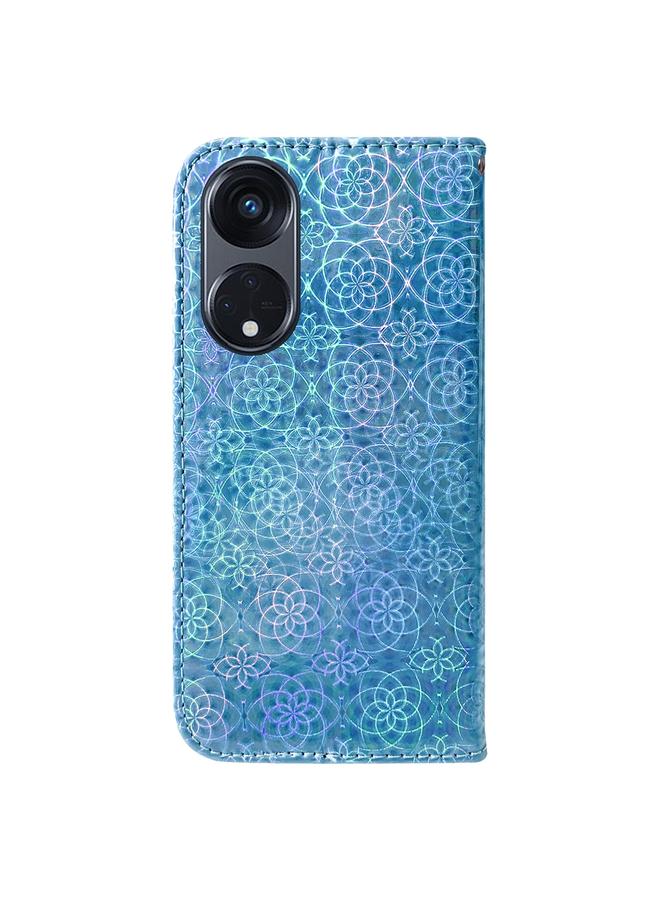 اس-توب جراب لهاتف OPPO Reno8 T 5G / A1 Pro 5G جراب هاتف جلدي ملون بإبزيم مغناطيسي - Image 3