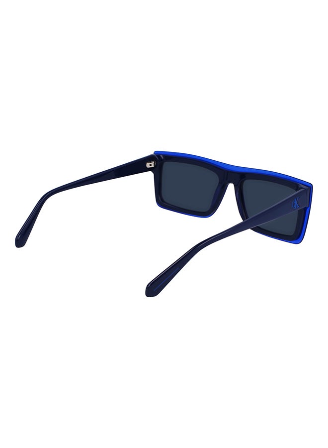 Calvin Klein Jeans نظارة شمسية مستطيلة للحماية من الأشعة فوق البنفسجية للجنسين - CKJ23657S-400-5518 - مقاس العدسة: 55 ملم - Image 5