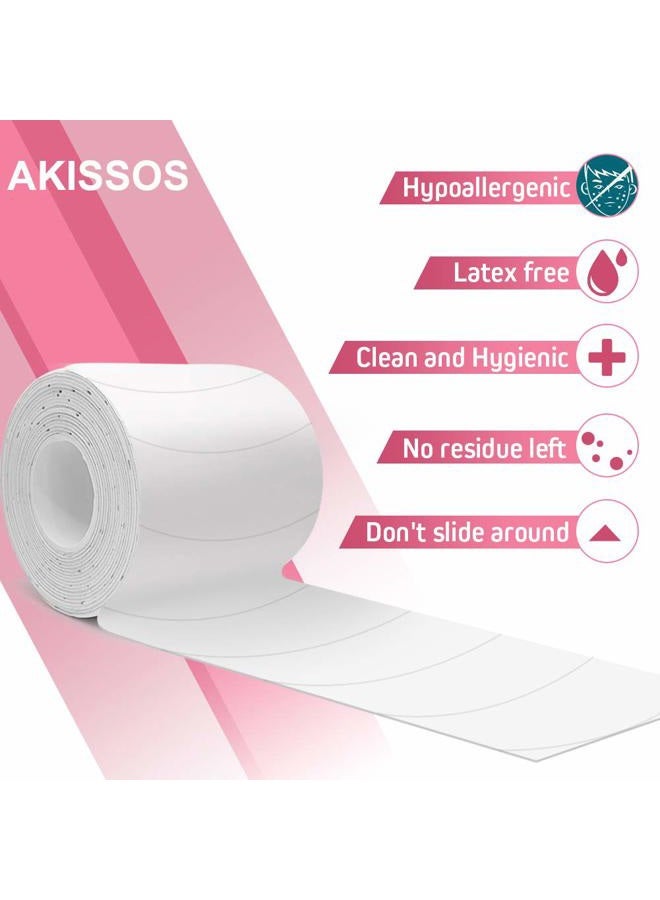 Akissos Foam Eye Pads for Eyelash Extensions - Akissos 125 PCS Pre Cut Medical Foam Tape Under Eye Pads Lash Extension Supplies Beauty Tools Lint Free Hypoallergenic No Latex Waterproof - Image 3