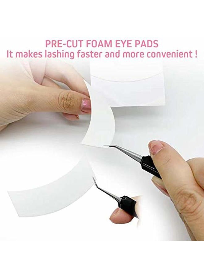 Akissos Foam Eye Pads for Eyelash Extensions - Akissos 125 PCS Pre Cut Medical Foam Tape Under Eye Pads Lash Extension Supplies Beauty Tools Lint Free Hypoallergenic No Latex Waterproof - Image 4