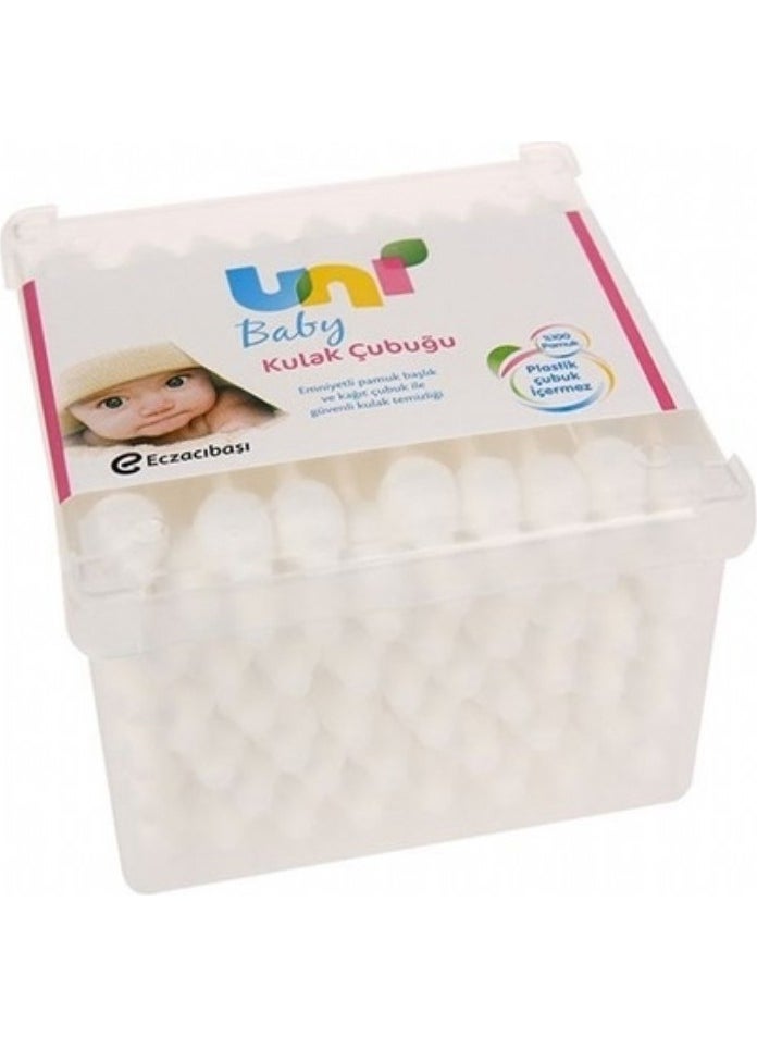 Uni baby - Cotton Ear Swabs -Safety Cotton Swabs- 56 Pieces - Image 1