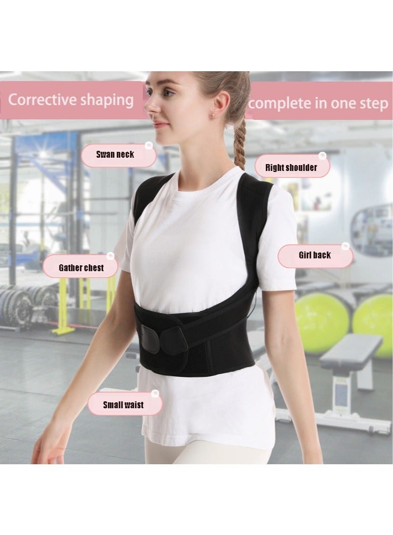 Posture Corrector Back Bracket Anti-Hump Posture Corrector Bracket Adjustable Back Shoulder Support Straps Fit Women and Men - Image 4