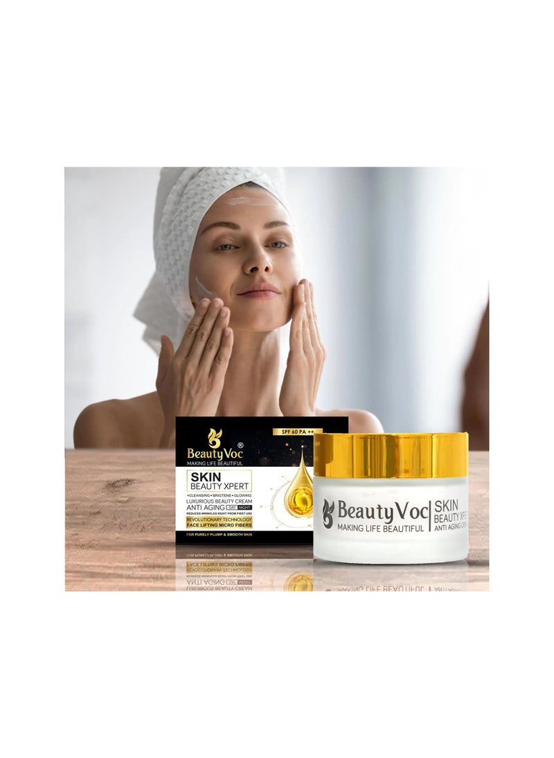 BEAUTY VOC Anti-Aging Day and Night Cream for Radiant Rejuvenation, enriched with potent ingredients to hydrate and firm, for Youthful Skin Transformation, 500g  - Image 3