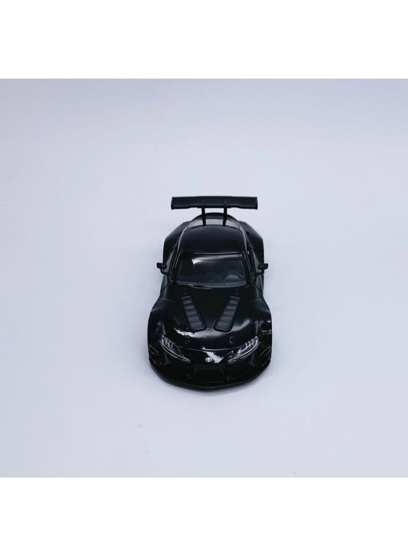 كين سمارت سيارة تويوتا جي آر سوبرا الاختبارية للسباقات، بمقياس 1:36، مصنوعة من المعدن المصبوب، مزودة بآلية سحب للخلف وأبواب قابلة للفتح - لون أسودسيارة تويوتا جي آر سوبرا الاختبارية للسباقات، بمقياس 1:36، مصنوعة من المعدن المصبوب، مزودة بآلية سحب للخلف وأبواب قابلة للفتح - لون أسود - Image 2