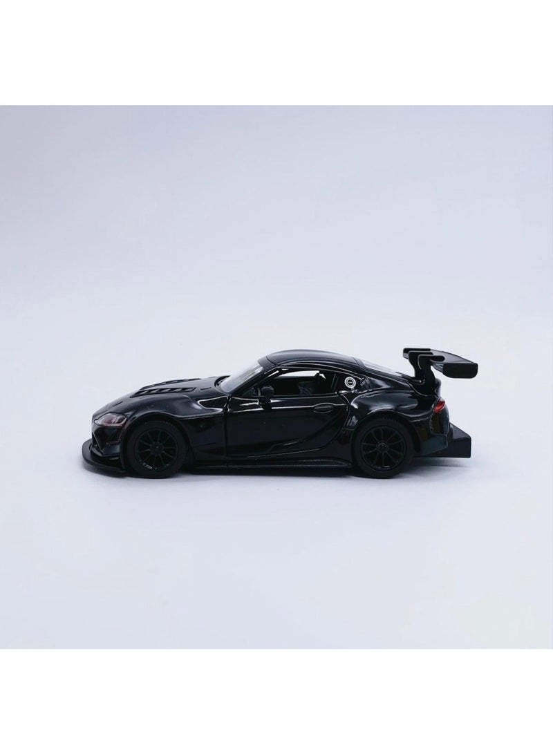كين سمارت سيارة تويوتا جي آر سوبرا الاختبارية للسباقات، بمقياس 1:36، مصنوعة من المعدن المصبوب، مزودة بآلية سحب للخلف وأبواب قابلة للفتح - لون أسودسيارة تويوتا جي آر سوبرا الاختبارية للسباقات، بمقياس 1:36، مصنوعة من المعدن المصبوب، مزودة بآلية سحب للخلف وأبواب قابلة للفتح - لون أسود - Image 3