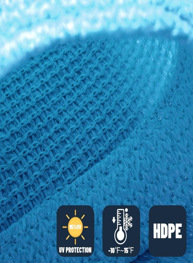 SUNNY GUARD Sun Shade Sail 10' x 13' Rectangle Turquoise Blue UV Block Sunshade for Backyard Yard Deck Patio Garden Outdoor Activities and Facility(We Make Custom Size) - Image 4