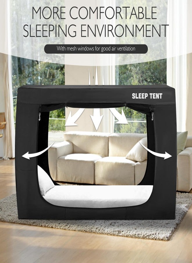 YAVIL Bed Tent Twin Bed Canopy Tents for Kid and Adult - Portable Dream Tent Indoor Sleeping 93% Blackout Tents - Image 3