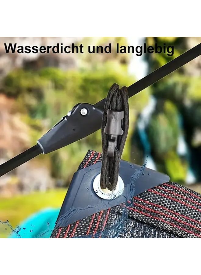 10pcs 10cm Heavy Duty Elastic Bungee Cords with Hooks Durable Safe Rubber Stretch Straps for Camping Pool Covers Boat Canopies - Image 5