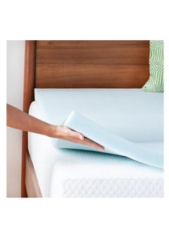 LINENSPA LINENSPA Memory Foam Mattress Topper - Gel-Infused Memory Foam - 2 Inch Style - Queen Size - Plush Feel - Cooling Design - Pressure Relieving - Dorm Room Essentials - CertiPUR Certified  - Image 2