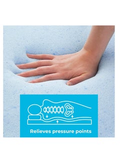 LINENSPA LINENSPA Memory Foam Mattress Topper - Gel-Infused Memory Foam - 2 Inch Style - Queen Size - Plush Feel - Cooling Design - Pressure Relieving - Dorm Room Essentials - CertiPUR Certified  - Image 3