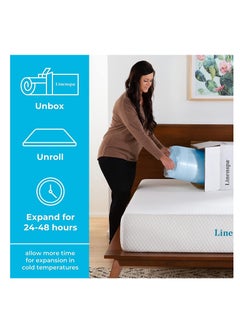 LINENSPA LINENSPA Memory Foam Mattress Topper - Gel-Infused Memory Foam - 2 Inch Style - Queen Size - Plush Feel - Cooling Design - Pressure Relieving - Dorm Room Essentials - CertiPUR Certified  - Image 4
