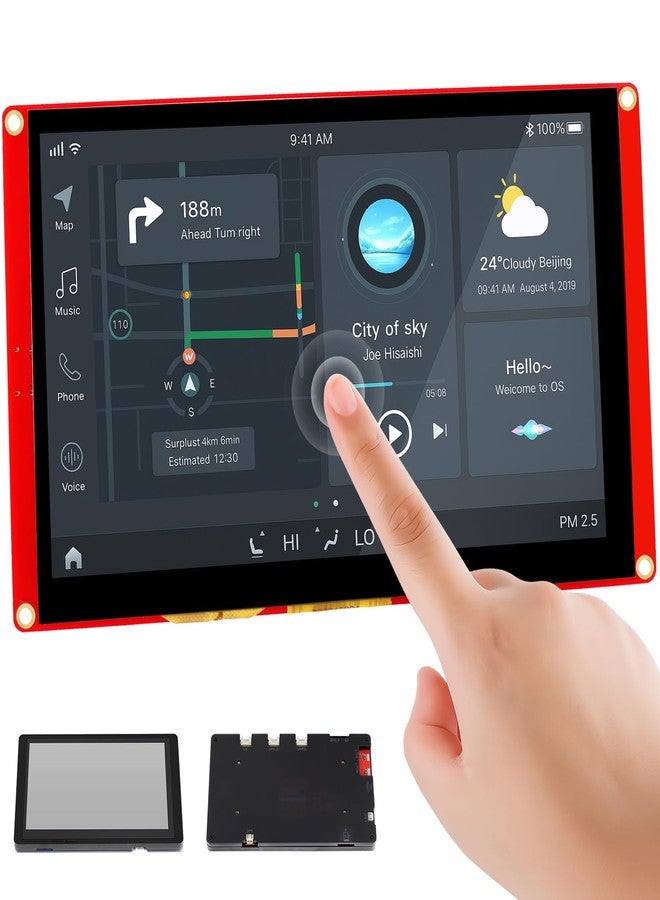 ELECROW ESP32 Display 7 Inch 800×480 HMI LCD RGB ESP32 Touch Screen with Acrylic Casing, Dual-Core LX6 32-bit Processor, Up to 240MHz Compatible with Arduino, LVGL, PlatformIO, MicroPython - Image 1