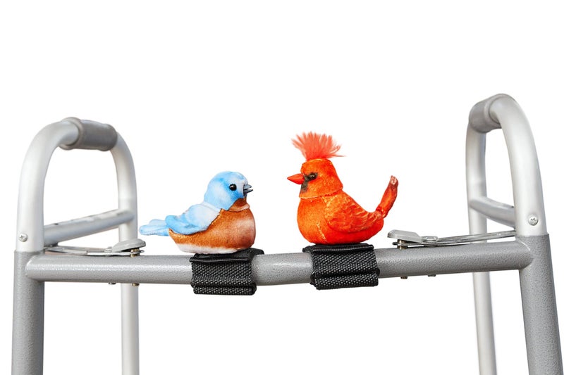 Joy For All Ageless Innovation Companion Pet for Seniors - Walker Squawker - Lifelike Animatronic Bird - Interactive Chirping - Walker Accessories - Therapy Toys for Alzheimers & Dementia - Bluebird - Image 2