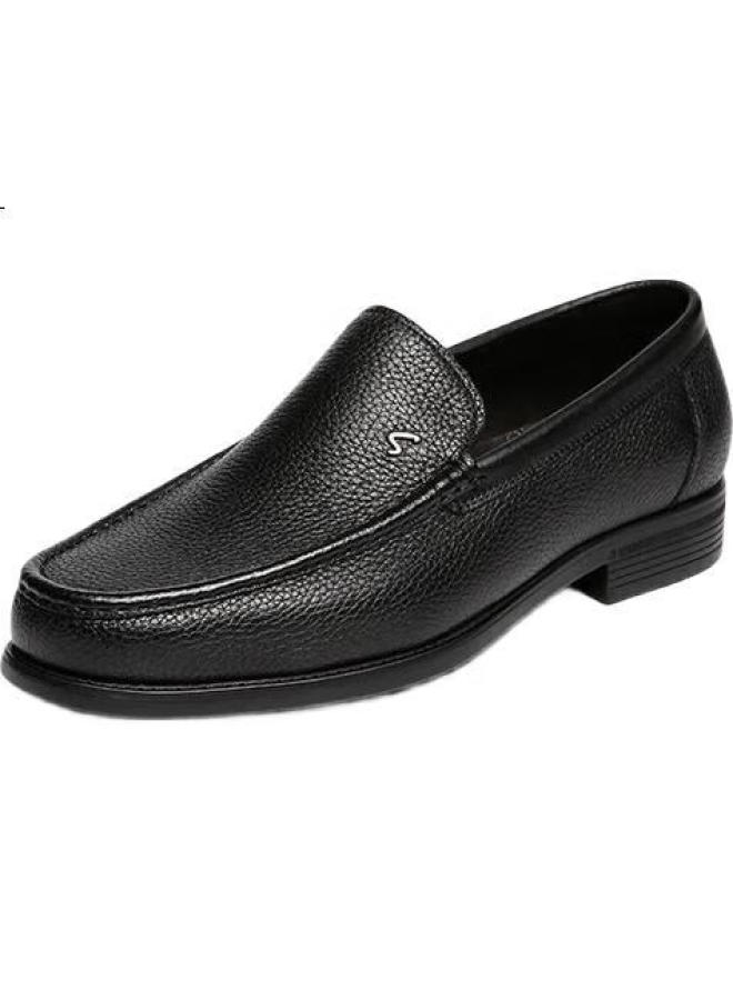Satchi Men'S Shoes, High-Quality Deer Leather Men'S Leather Shoes, Comfortable Business Casual Shoes, Leather Shoes For Men, 402322258Z, Black, Size 40 - Image 2