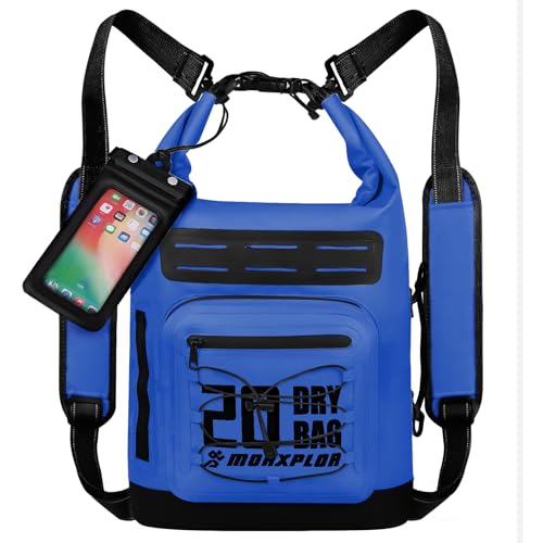 MORXPLOR Dry Bag Waterproof5L10L20L30L40L55L Roll Top Dry Bag Backpack with WaterProof Phone Case for SwimKayak - Image 1