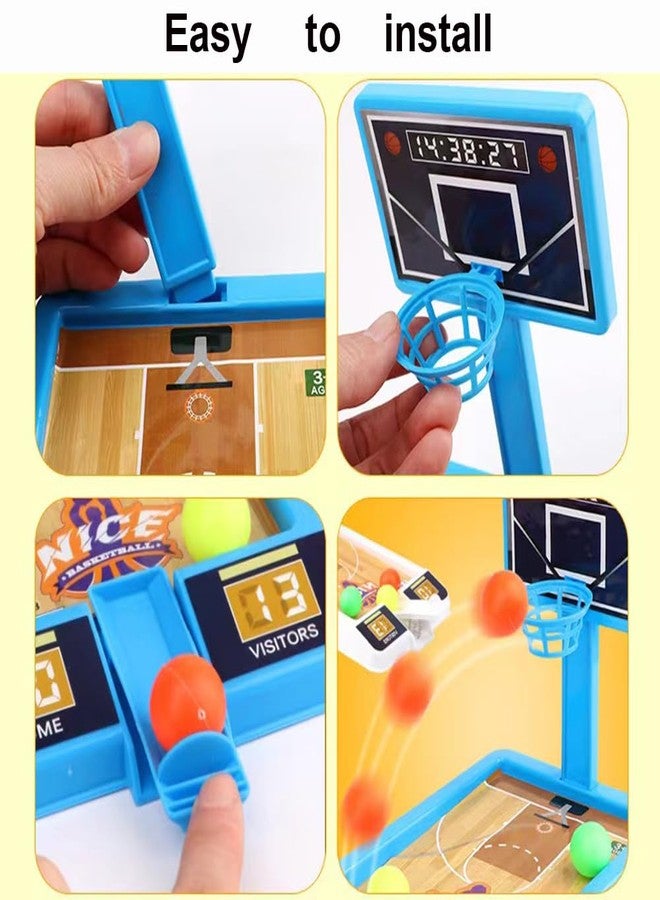 Estimable 4 Pack Tabletop Basketball Game Toys, Basketball Party Favors Desk Games for Office for Adult to Reduce Stress, Basketball Gifts Idea Classroom Prizes for Kids Boys Girls - Image 5