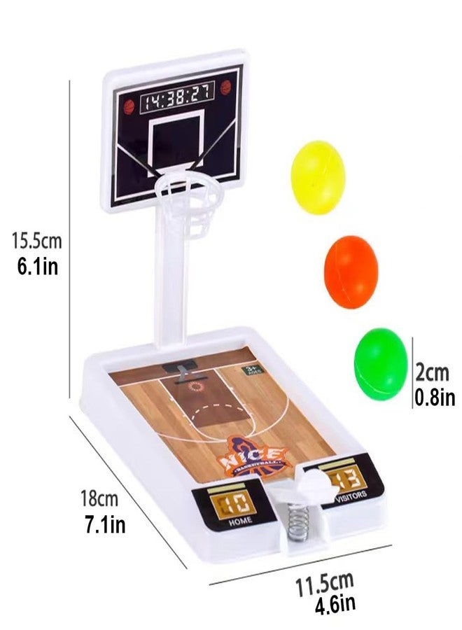 Estimable 4 Pack Tabletop Basketball Game Toys, Basketball Party Favors Desk Games for Office for Adult to Reduce Stress, Basketball Gifts Idea Classroom Prizes for Kids Boys Girls - Image 2